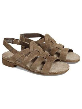 Munro Corine Brown Suede Gladiator Sandals Size 6.5 Comfort Cushion Ortho Shoe